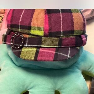 D&Y Kids Plaid Hat - Pink, Green, and Black